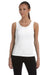 Bella + Canvas 1080 Womens Tank Top White Model Front