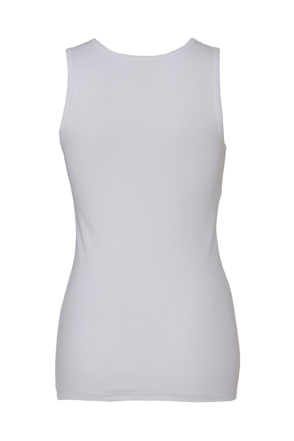 Bella + Canvas BC1080/1080 Womens Tank Top White Flat Back