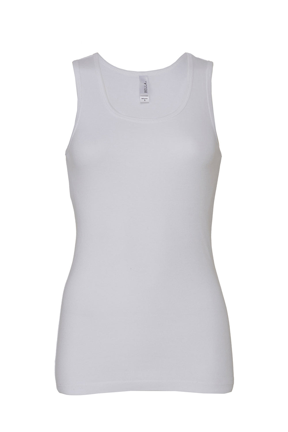 Bella + Canvas 1080 Womens Tank Top White Flat Front