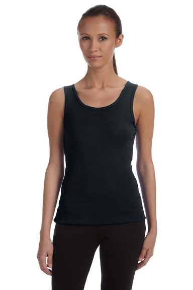 Bella + Canvas BC1080/1080 Womens Tank Top Black Model Front