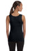 Bella + Canvas BC1080/1080 Womens Tank Top Black Model Back