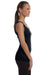 Bella + Canvas BC1080/1080 Womens Tank Top Black Model Side