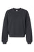 American Apparel RF494 Womens ReFlex Fleece Crewneck Sweatshirt Black Flat Front