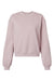 American Apparel RF494 Womens ReFlex Fleece Crewneck Sweatshirt Blush Pink Flat Front