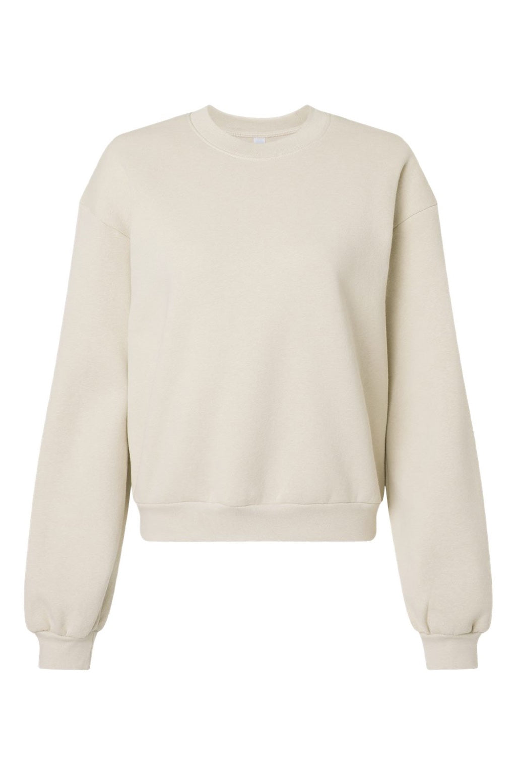 American Apparel RF494 Womens ReFlex Fleece Crewneck Sweatshirt Bone Flat Front
