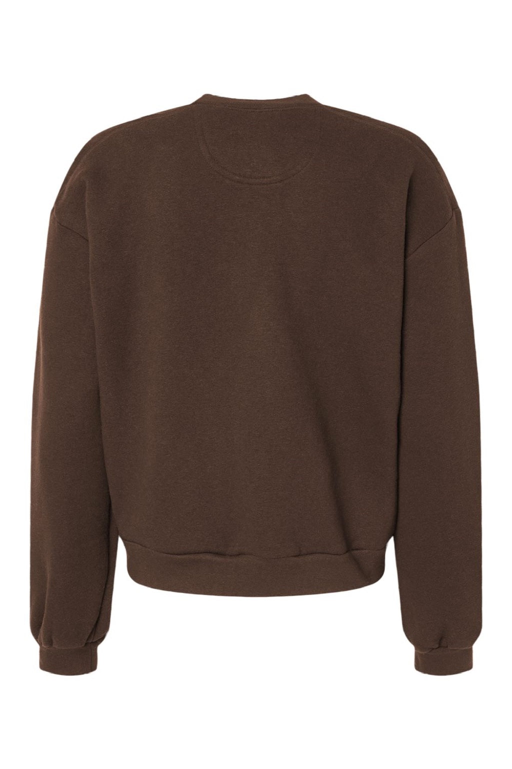 American Apparel RF494 Womens ReFlex Fleece Crewneck Sweatshirt Brown Flat Back