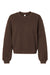 American Apparel RF494 Womens ReFlex Fleece Crewneck Sweatshirt Brown Flat Front