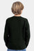 Next Level 3311 Youth Long Sleeve Crewneck T-Shirt Black Model Back