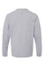 Next Level 3311 Youth Long Sleeve Crewneck T-Shirt Heather Grey Flat Back