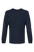 Next Level 3311 Youth Long Sleeve Crewneck T-Shirt Midnight Navy Blue Flat Front