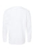 Next Level 3311 Youth Long Sleeve Crewneck T-Shirt White Flat Back