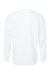 Next Level 3311 Youth Long Sleeve Crewneck T-Shirt White Flat Back