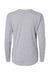 Next Level 3911 Womens Relaxed Long Sleeve Crewneck T-Shirt Heather Grey Flat Back