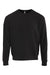Next Level 9003 Mens Santa Barbara Crewneck Sweatshirt Black Flat Front