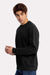 Next Level 9003 Mens Santa Barbara Crewneck Sweatshirt Black Model Side