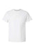 Hanes 5290P Mens Essential Short Sleeve Crewneck T-Shirt w/ Pocket White Flat Front
