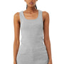 Bella + Canvas Womens Micro Ribbed Tank Top - Heather Grey