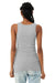 Bella + Canvas 1081 Womens Micro Ribbed Tank Top Heather Grey Model Back