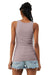 Bella + Canvas 1081 Womens Micro Ribbed Tank Top Heather Pink Gravel Model Back