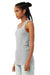 Bella + Canvas 1081 Womens Micro Ribbed Tank Top Heather Grey Model 3Q