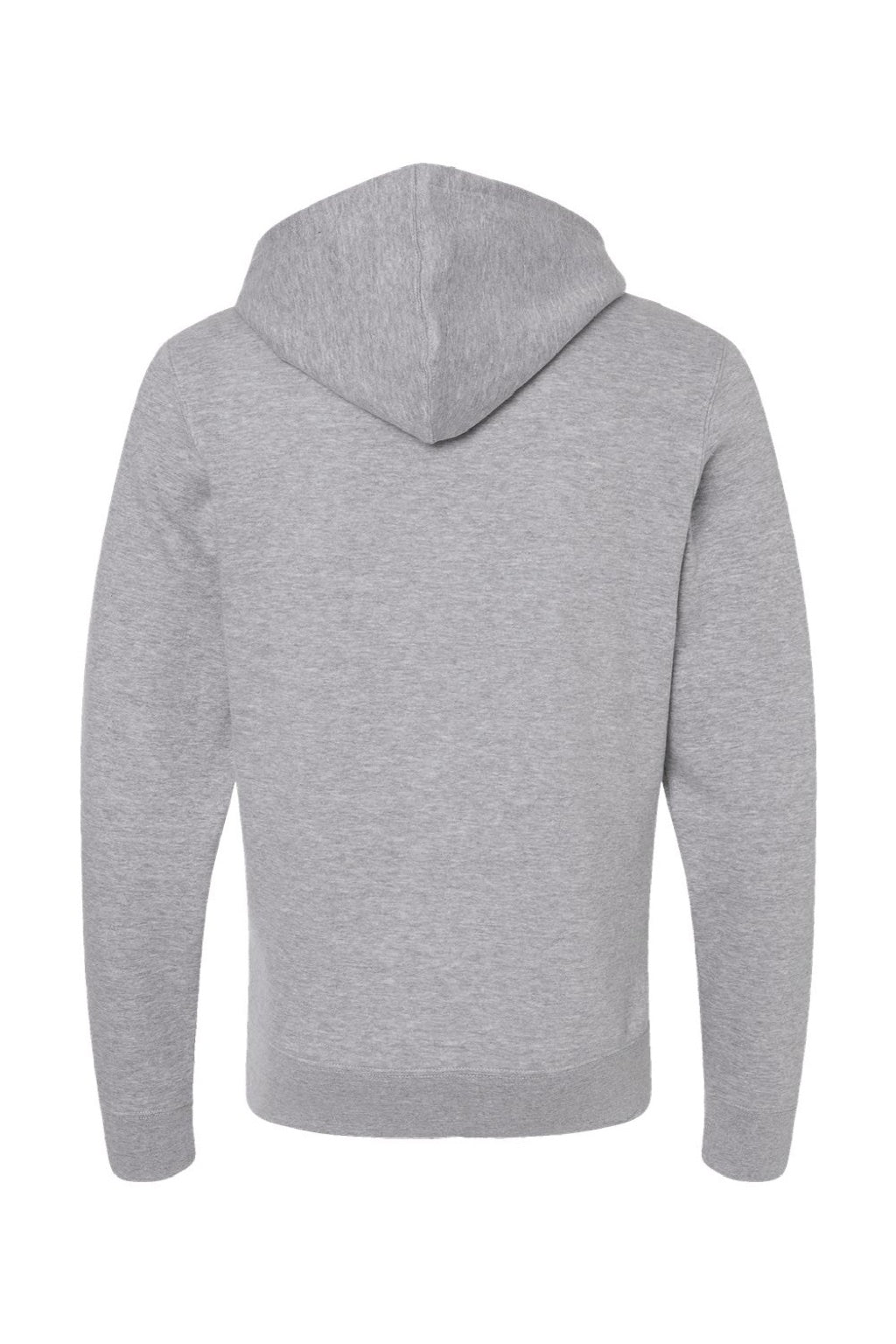 J America 8720 Mens BTB Fleece Hooded Sweatshirt Hoodie w/ Pouch Pocket Oxford Grey Flat Back