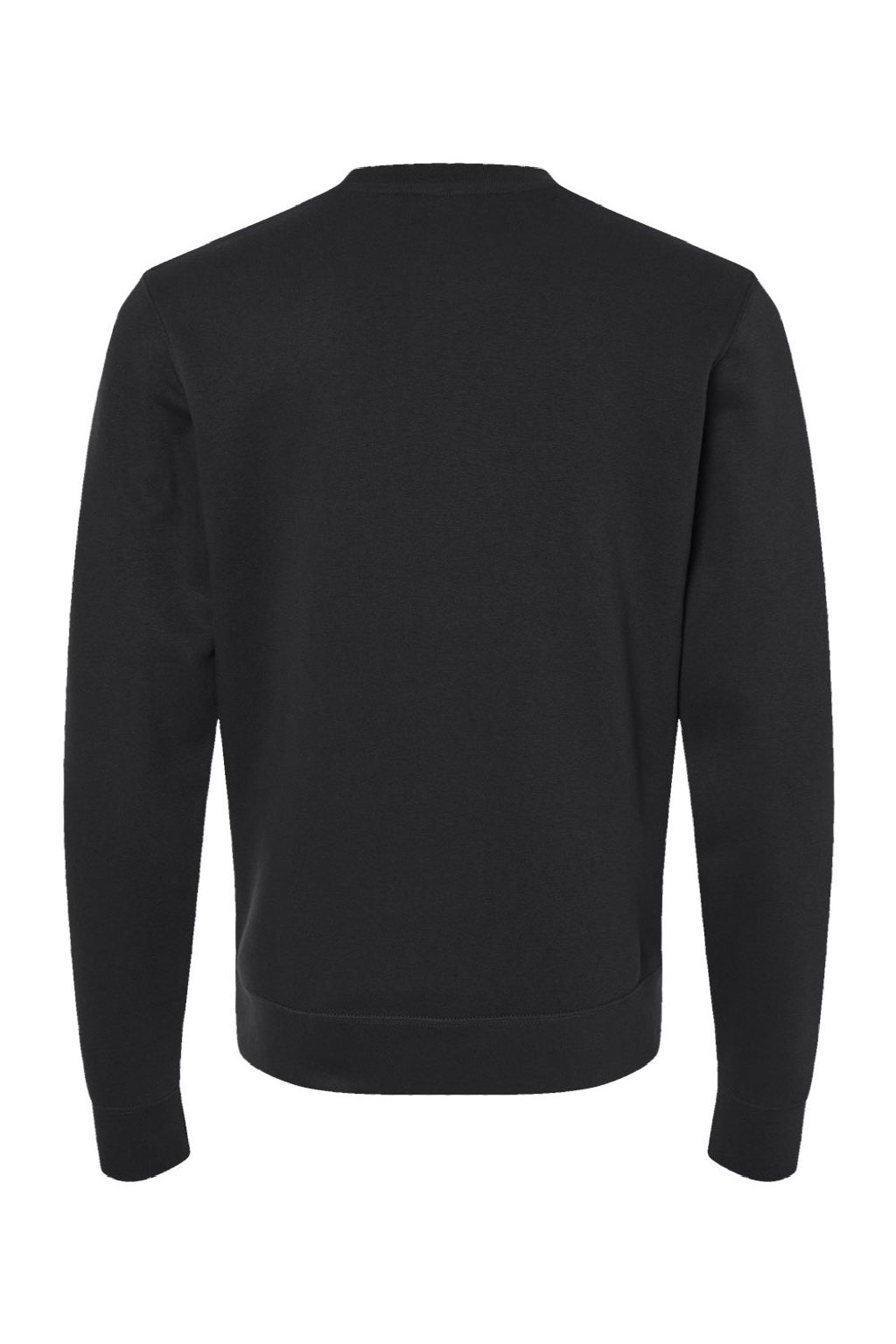J America 8721 Mens BTB Fleece Crewneck Sweatshirt Black Flat Back