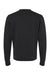 J America 8721 Mens BTB Fleece Crewneck Sweatshirt Black Flat Back