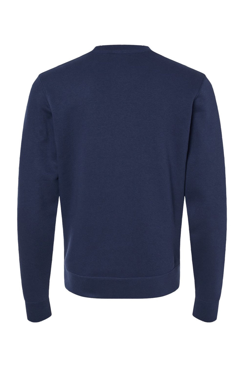 J America 8721 Mens BTB Fleece Crewneck Sweatshirt True Navy Blue Flat Back