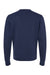 J America 8721 Mens BTB Fleece Crewneck Sweatshirt True Navy Blue Flat Back
