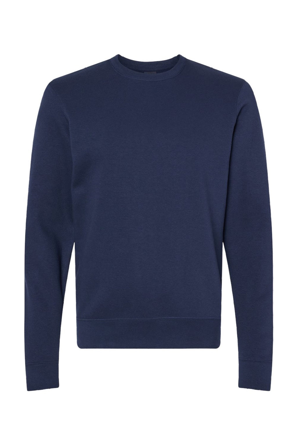 J America 8721 Mens BTB Fleece Crewneck Sweatshirt True Navy Blue Flat Front