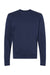 J America 8721 Mens BTB Fleece Crewneck Sweatshirt True Navy Blue Flat Front