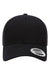 Yupoong Hats 6601 Mens Elite Snapback Hat Black Flat Front