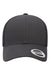 Yupoong Hats 6601 Mens Elite Snapback Hat Charcoal Grey Flat Front