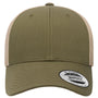 Yupoong Hats Mens Elite Snapback Hat - Moss Green/Khaki Brown - Coming Soon