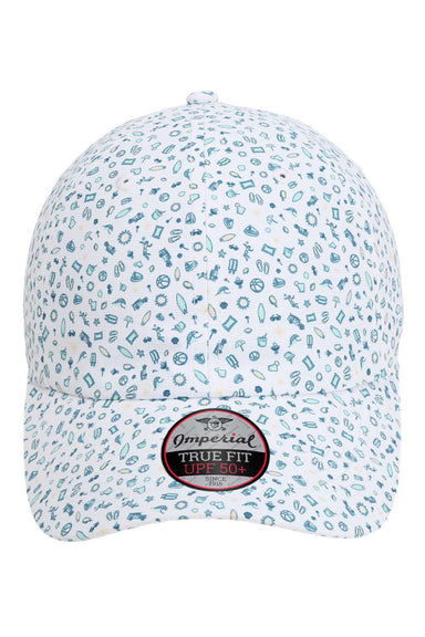 Imperial Hats X210R Mens Alter Ego Moisture Wicking Adjustable Hat Beach Blue Flat Front