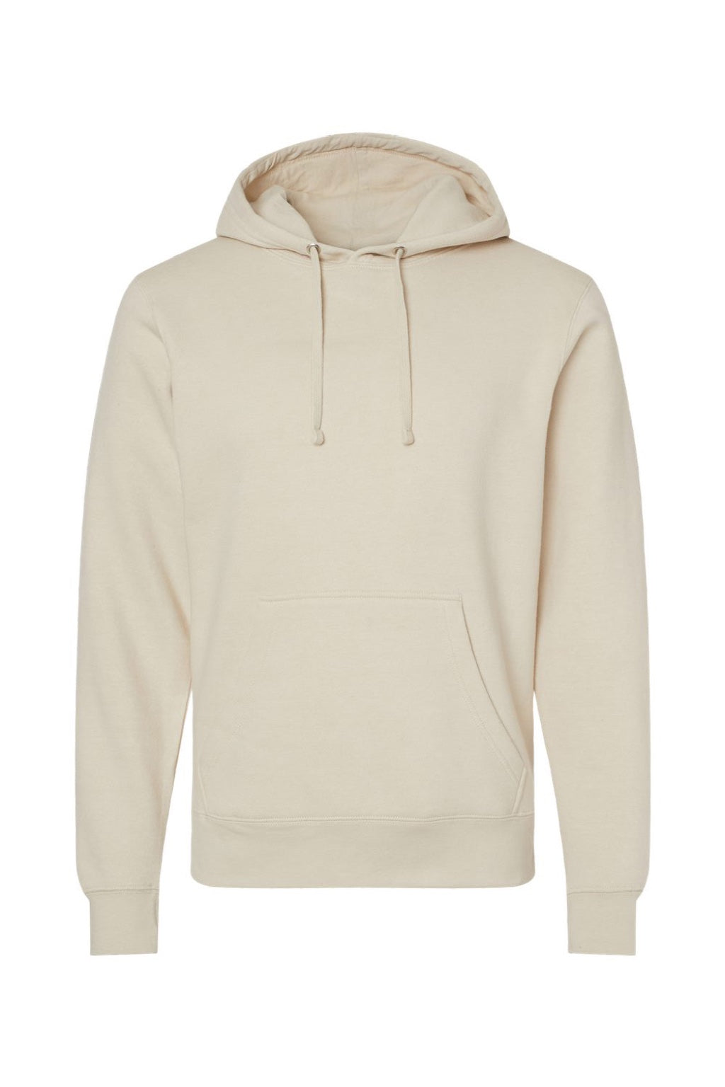 J America 8720 Mens BTB Fleece Hooded Sweatshirt Hoodie w/ Pouch Pocket Oyster Flat Front