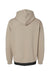 MV Sport 23112 Mens Mixed Media Hooded Sweatshirt Hoodie w/ Pocket Atmosphere/Black Flat Back