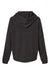MV Sport W23101 Womens Angel Fleece Crop Hooded Sweatshirt Hoodie Black Flat Back