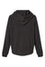 MV Sport W23101 Womens Angel Fleece Crop Hooded Sweatshirt Hoodie Black Flat Back