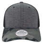 Legacy Hats Mens Mid Pro Snapback Trucker Hat - Black/Camo