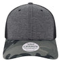 Legacy Mens Mid Pro Snapback Trucker Hat - Black/Camo - NEW