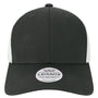 Legacy Mens Mid Pro Snapback Trucker Hat - Black/White - NEW