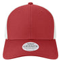 Legacy Mens Mid Pro Snapback Trucker Hat - Cardinal Red/White - NEW