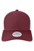 Legacy Hats MPS Mens Mid Pro Snapback Trucker Hat Maroon/White Flat Front
