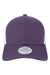 Legacy MPS Mens Mid Pro Snapback Trucker Hat Purple/White Flat Front