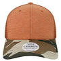 Legacy Mens Mid Pro Snapback Trucker Hat - Saffron Orange/Camo - NEW