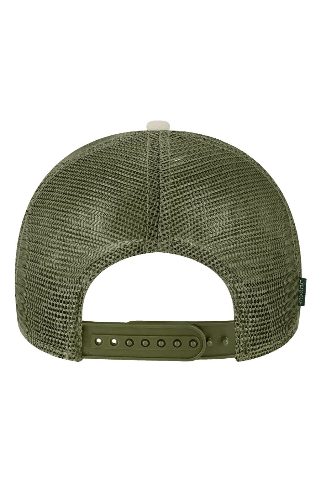 Legacy Hats MPS Mens Mid Pro Snapback Trucker Hat Stone/Bronze/Light Olive Green Flat Back