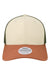 Legacy Hats MPS Mens Mid Pro Snapback Trucker Hat Stone/Bronze/Light Olive Green Flat Front