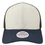 Legacy Mens Mid Pro Snapback Trucker Hat - Tan/Navy Blue/Olive Green - NEW