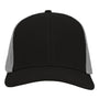 Dri Duck Mens Hudson Flex Snapback Hat - Black/Fog Grey - NEW